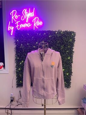 🥳Dravus Lavender Zip-Up Hoodie